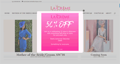 Desktop Screenshot of lacremeboutique.com